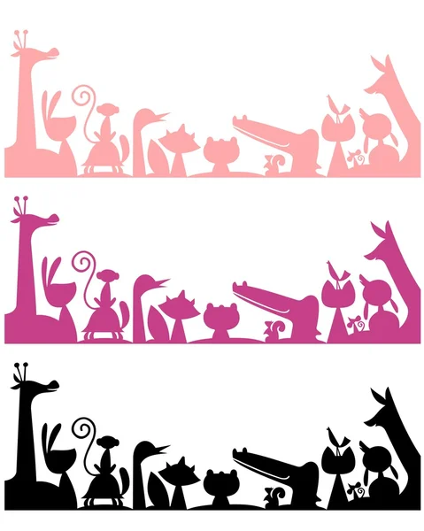 Karikatür hayvan seyirci