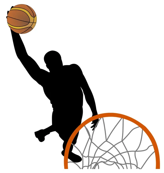 Basketbalspeler — Stockvector