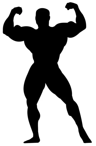 vücut geliştirmeci siluet