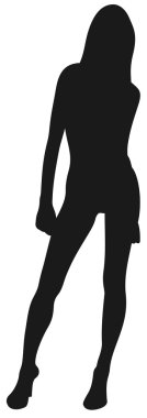 güzel bir kadın silueti