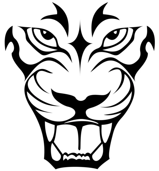 ライオンの顔 — ストックベクタ