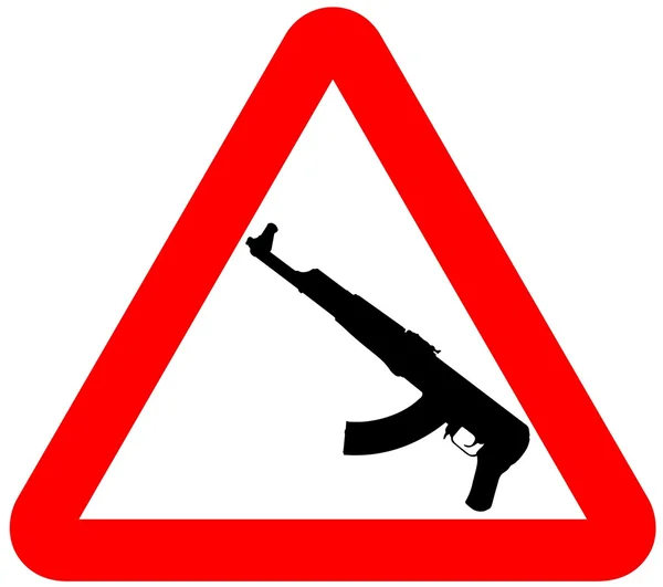 Attention signe d'armes — Image vectorielle