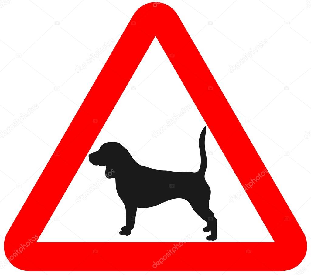 Achtung Hundeschild lizenzfreie Grafiken © Yyordanov