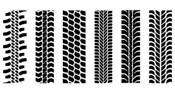 Tires Set Transport Ground Traces Vector Illustration Royalty Free Stock Illustrations