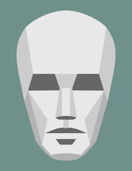 Rostro Humano Ilustración Abstracta Del Arte Gráfico Vectorial — Vector de stock