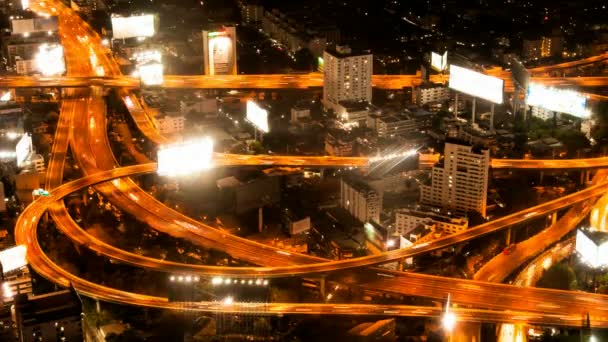 Timelapse - Auto-estrada de cima — Vídeo de Stock