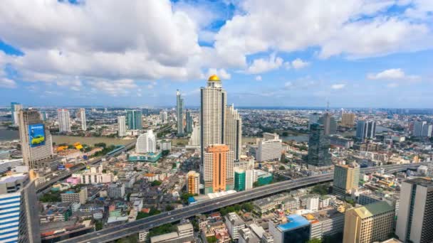 Timelapse de skyline van de stad van bangkok — Vídeos de Stock