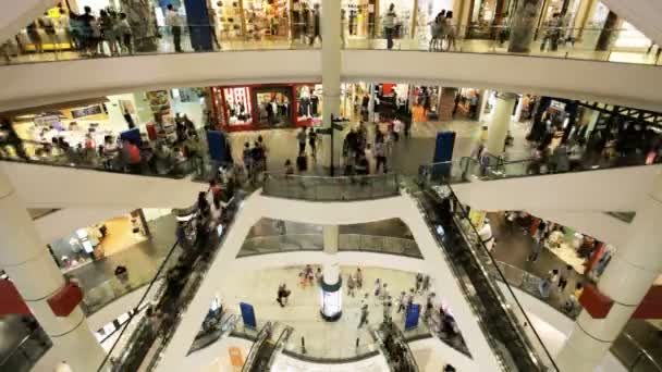 Timelapse shopping mall — Stock videók