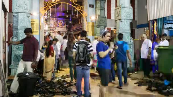 Singapour - Festival du temple de Diwali — Video