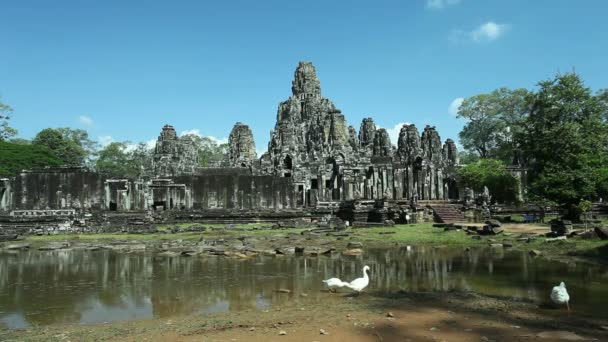 Templo de Bayon, Angkor, Camboya — Vídeos de Stock