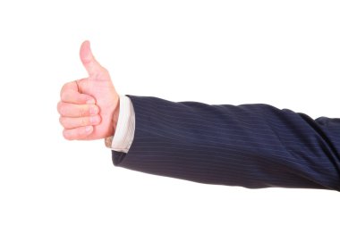 el baş parmak işareti yapıyor