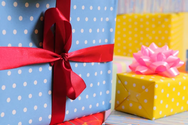 Lots colorful presents — Stock Photo, Image