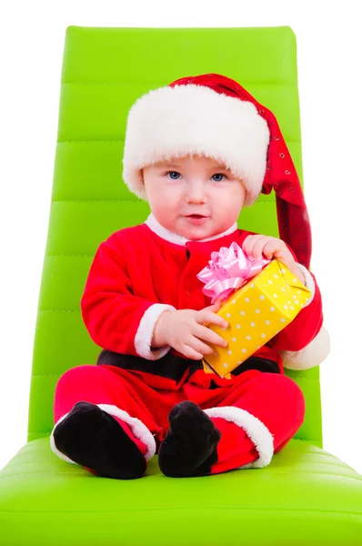 Kid holding gift box — Stock Photo, Image