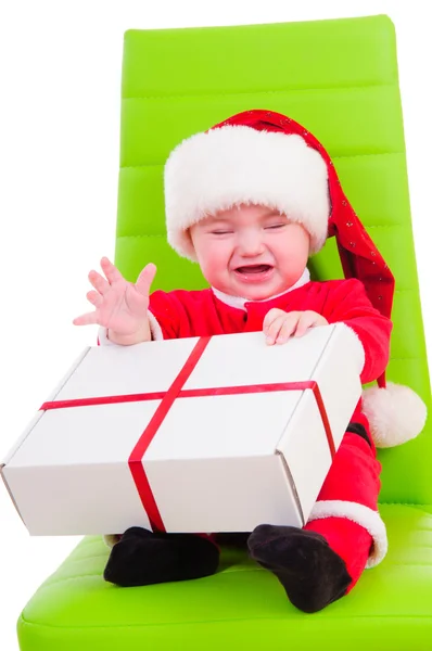 Kid in Santa Claus clothes — Stock Photo, Image