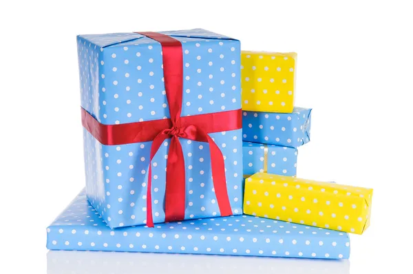 Christmas gift boxes — Stock Photo, Image