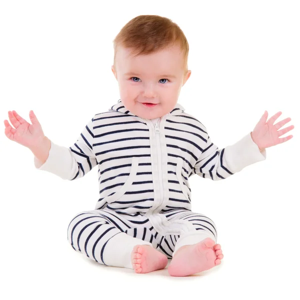 Smiley bebé sentado —  Fotos de Stock