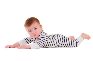 Bebek geliştirme egzersizleri yapar