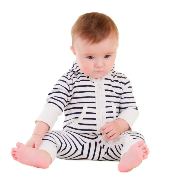 Smiley baby sitting — Stock Photo, Image