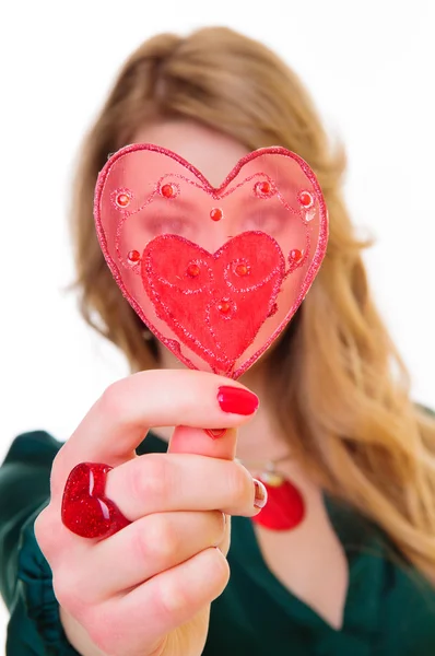 Gift heart Shape — Stock Photo, Image