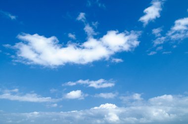 dramatik mavi gökyüzü