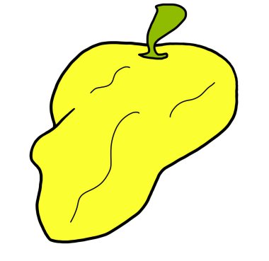 sebze biber çizilmiş