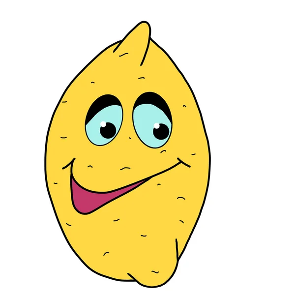 Comic lemon hand-drawn — Stock Photo, Image