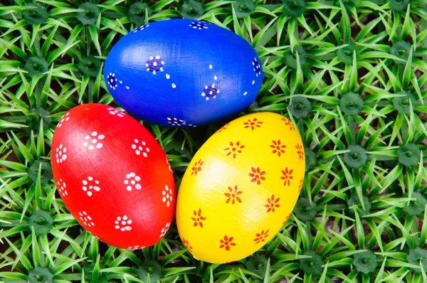 Ručně tažené velikonoční vajíčka — Stock fotografie
