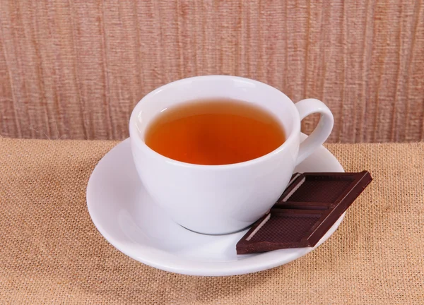 Chá e chocolate — Fotografia de Stock