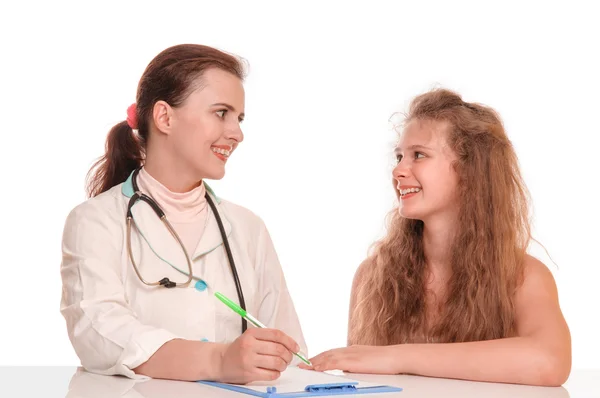 Médico y niño — Foto de Stock