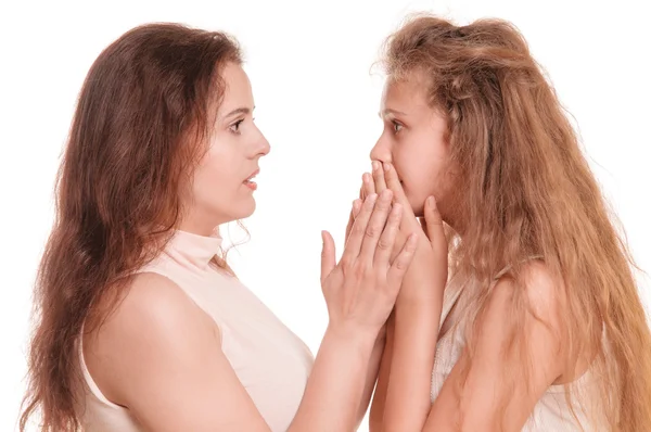 Mother comforting daughter — Stock Photo, Image