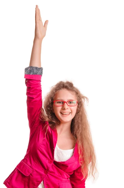 Positives Teenie-Mädchen — Stockfoto