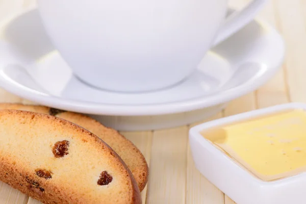 Biscoitos com chá — Fotografia de Stock