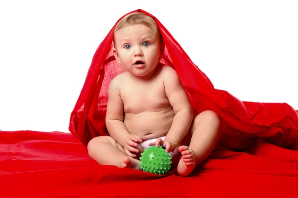 Small baby sits — Stock Photo, Image