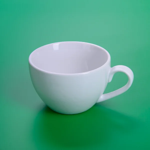 Taza blanca vacía — Foto de Stock