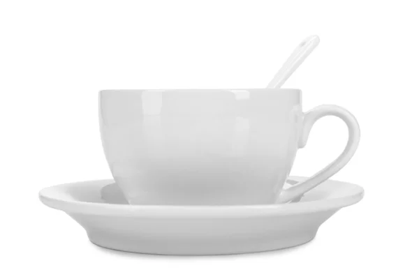 Białe ceramiczne miski i naczynia — Zdjęcie stockowe