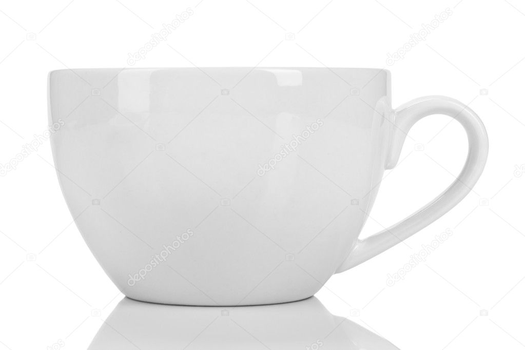 empty white cup