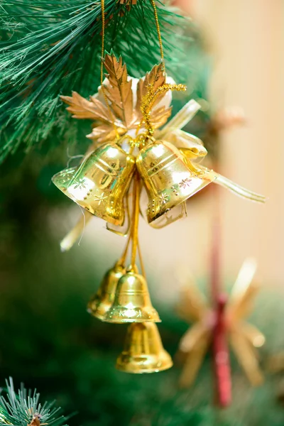 Christmas ornaments on Christmas tree — Stock Photo, Image