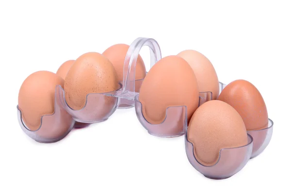 Huevos en recipiente — Foto de Stock