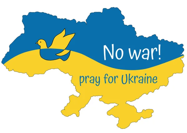 Ukrainian map design call stop war from russia no war and russian terrorism