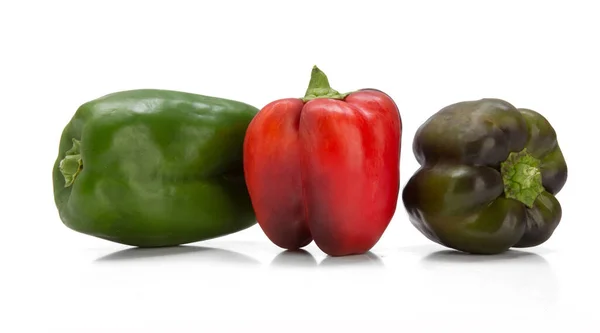 Peppers White Background — Stock Photo, Image