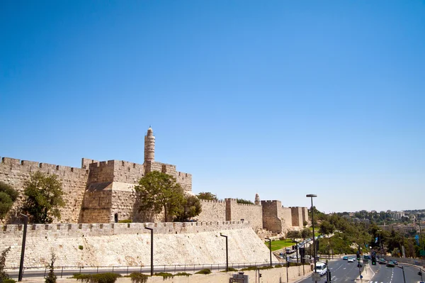 Paisaje de la ciudad vieja de Jerusalén Imagen de archivo
