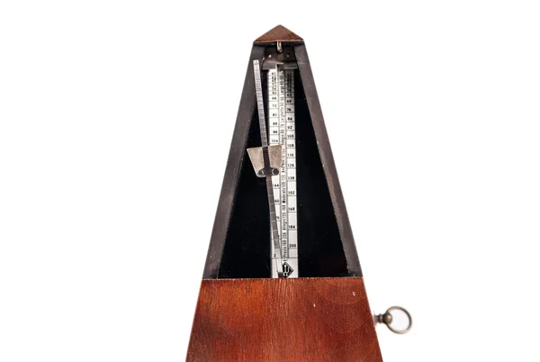 Vintage trä metronome — Stockfoto