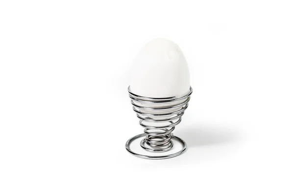 Egg in Spiral Egg Cup — Stockfoto