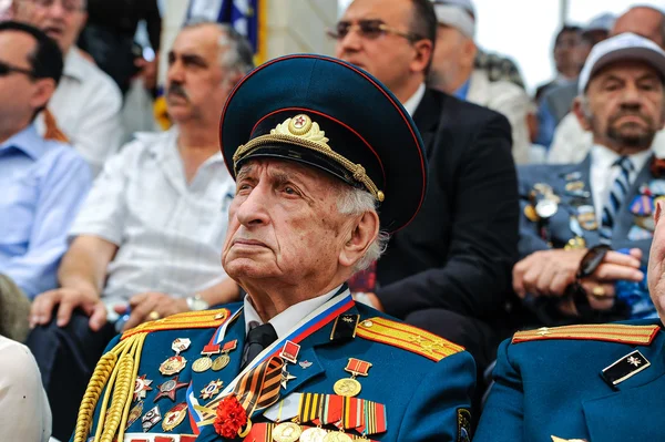 World War II Veterans at the celebration of 9th may — Stock Photo, Image