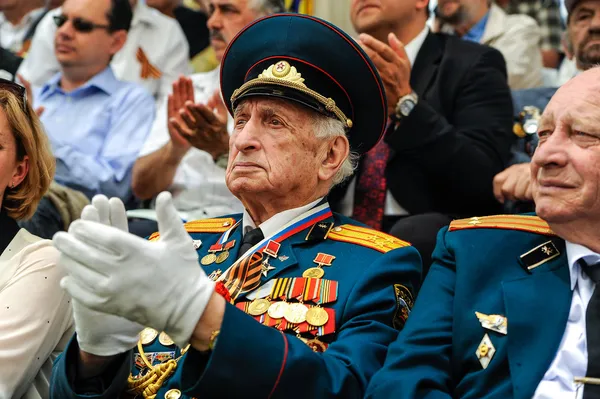 World War II Veterans at the celebration of 9th may — Stock Photo, Image