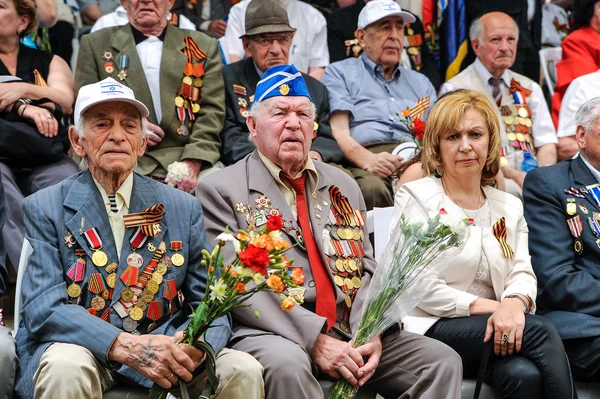 World War II Veterans at the celebration of 9th may — Stock Photo, Image