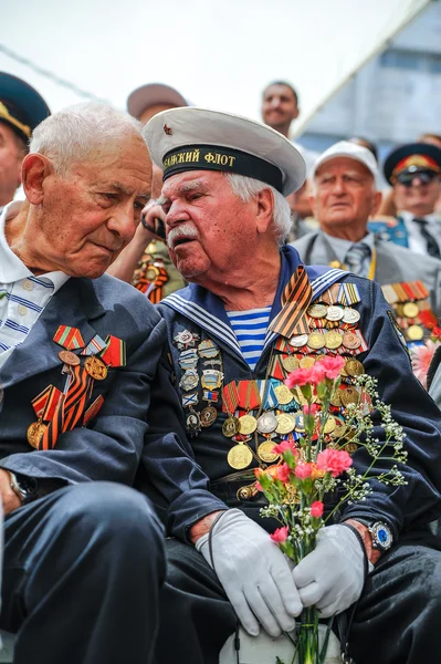 World War II Veterans at the celebration of 9th may — Stock Photo, Image