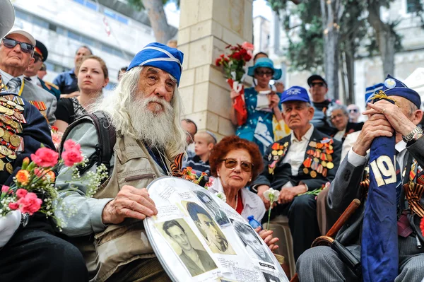 World War II Veterans at the celebration of 9th may — Stock Photo, Image