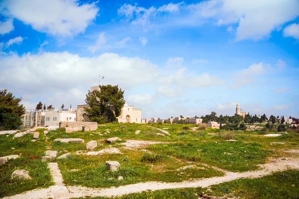 Kijk op de dormition abdij — Stockfoto