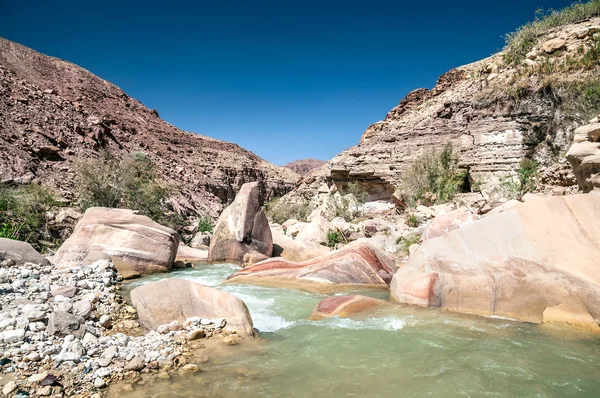 Wadi Hasa creek in Jordan — Stock Photo, Image